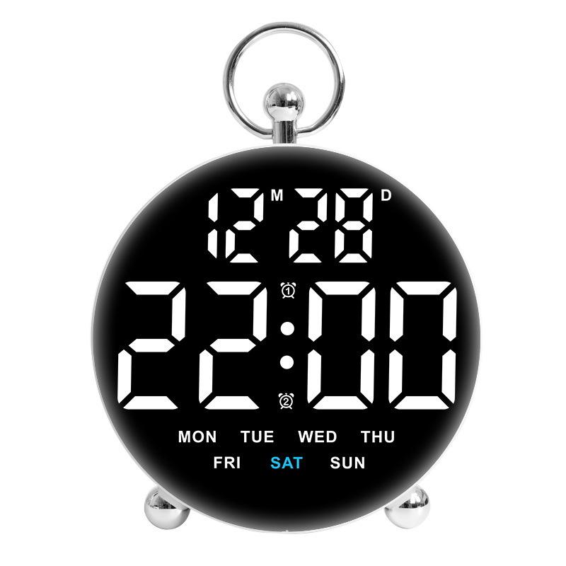New LED Electronic Clock Multi-function Creative Clock Student Desktop Digital Clock Plug-in Alarm Clock 8029