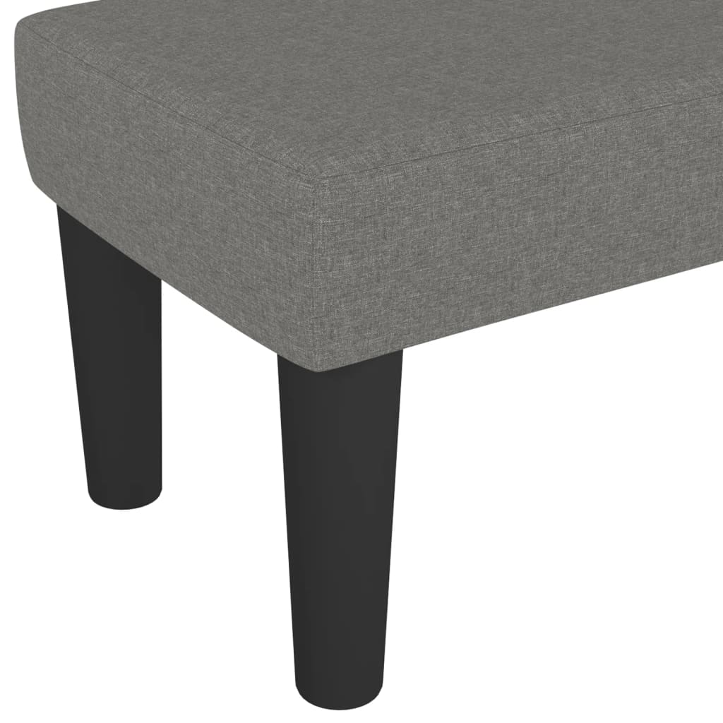 Vidaxl Bench, Dark Gray, 100X30X30 Cm, Upholstered with Fabric