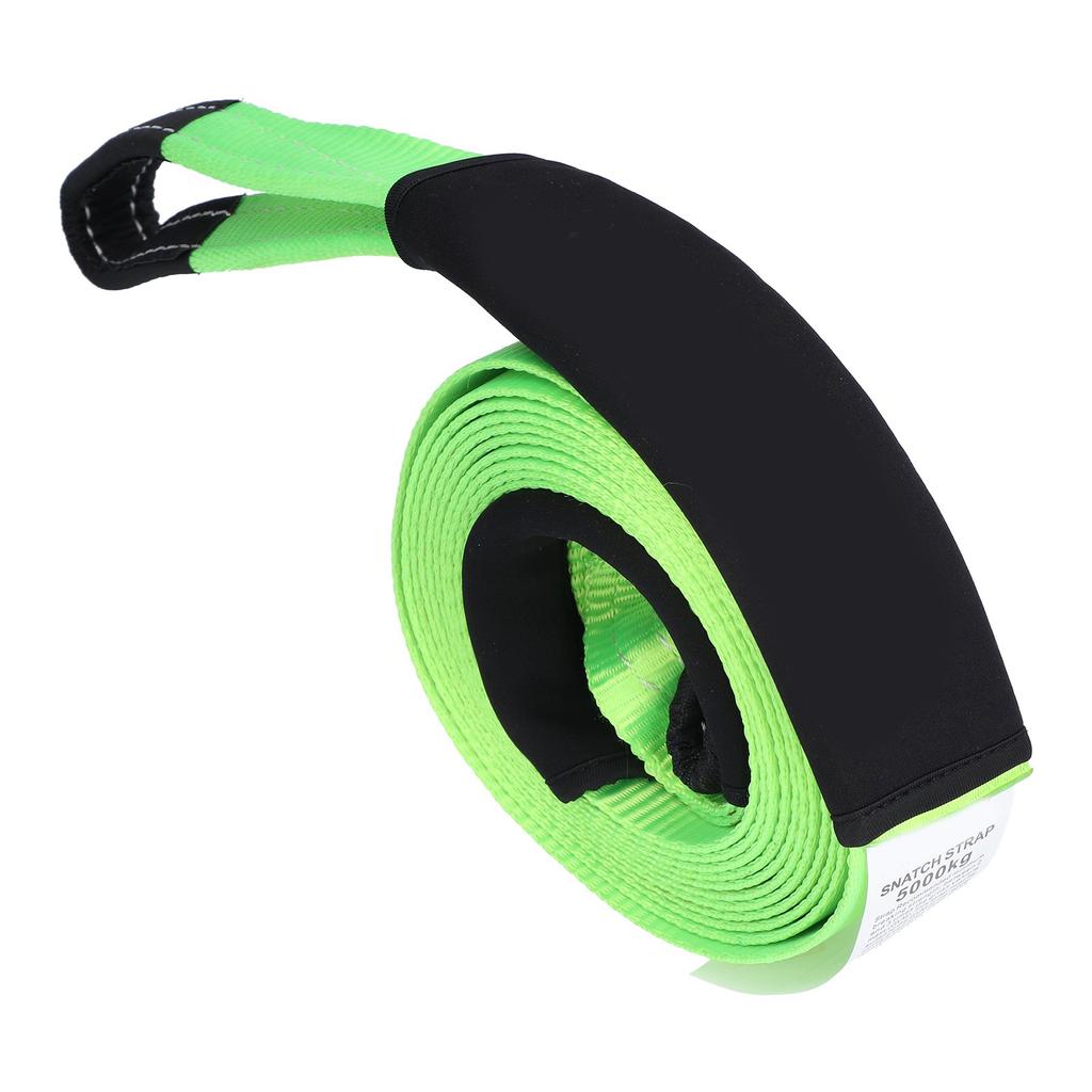 Tow Rope OffRoad Recovery Polyester Pulling Pull Strap 5 Metres 5 Ton for Car Vehicle(Orange )