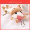 Plush Cow Keychain With Pp Cotton Filling For Gift And Collection