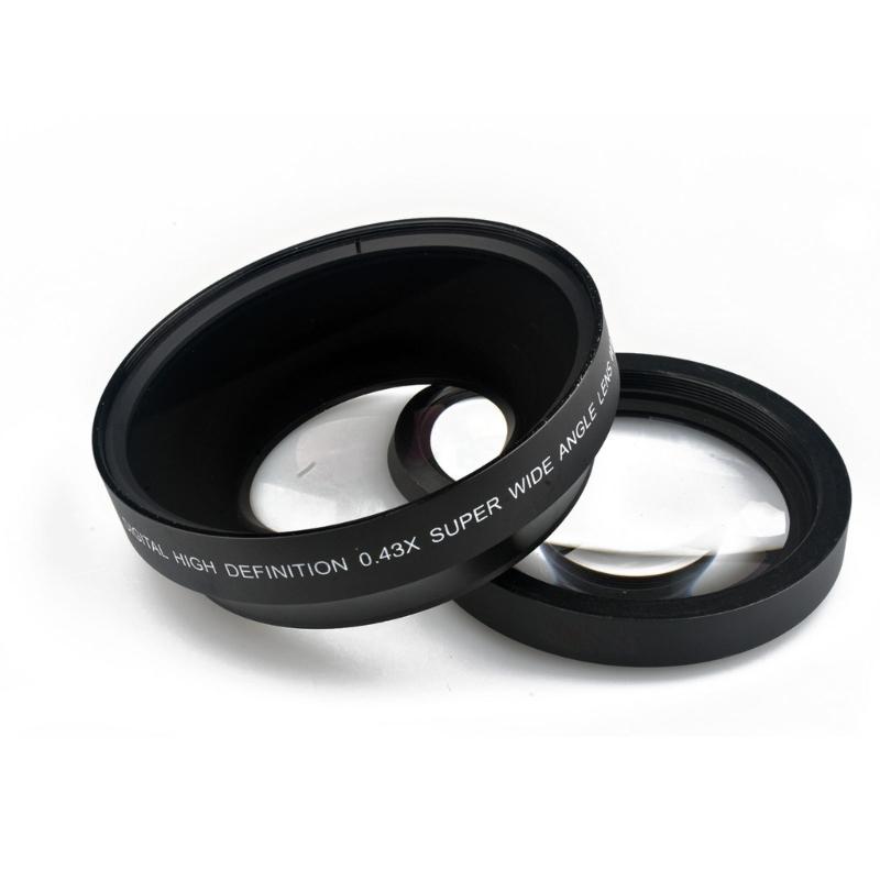 High Definition Wide-angle Macro Lens 67mm 0.43X Optical Glass Ultra Wide Angle Fisheye Lens for Macro Shooting