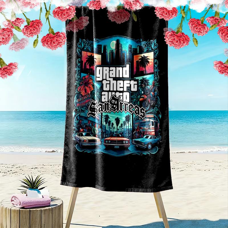 Liberty City Adventures beach towel beach Portable for travel Absorbent bath towel quick-drying swim towel swim beach Fashion