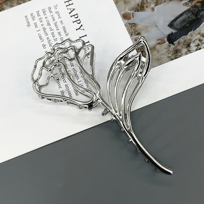 1Pc Women Cool Hair Accessories Simple Trendy Pin Hair Claw  Elegant Hair Clip Hairpins High-End Light Luxury Shark Clips