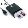 Card Reader Adapter 1 Set Intelligent Identification SM/C/ID/SD Accurate Reading with LED Memory Light Support Touch Chip Operations Smart Office