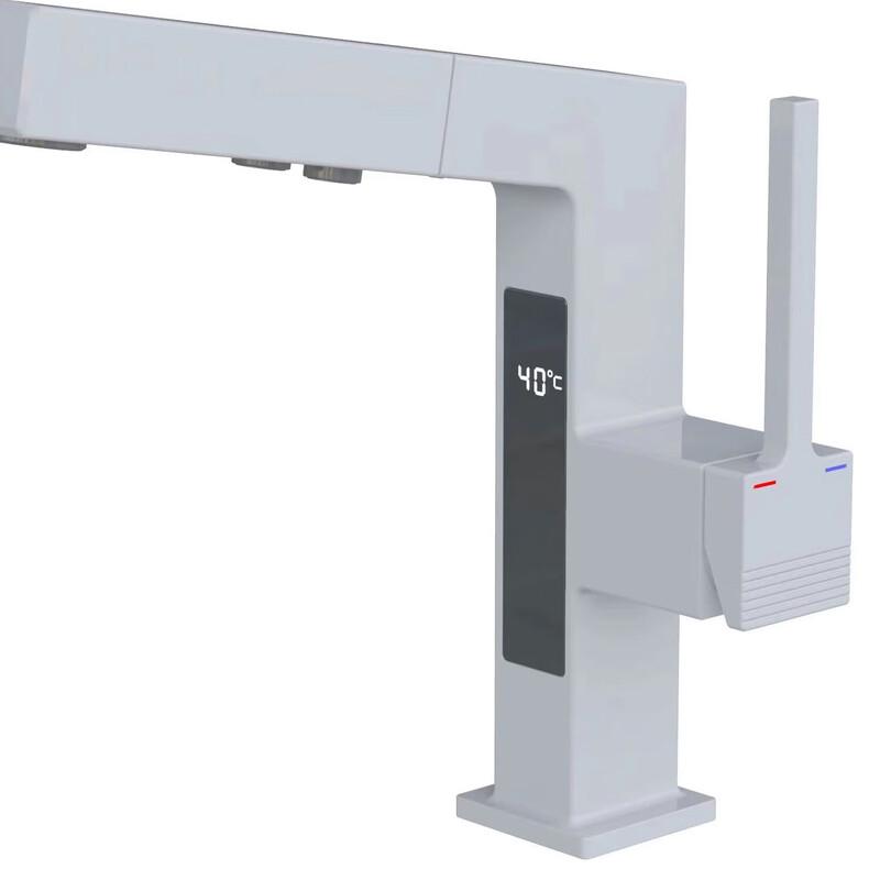 Выдвижной смеситель TLXT с цифровым дисплеем