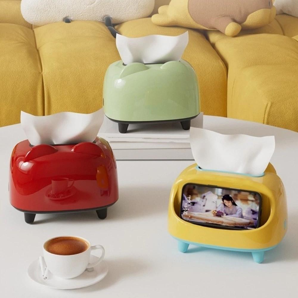 Dopamine Tissue Storage Box Multi-functional Napkin Dispenser Simple Phone Stand Holder  Bedroom