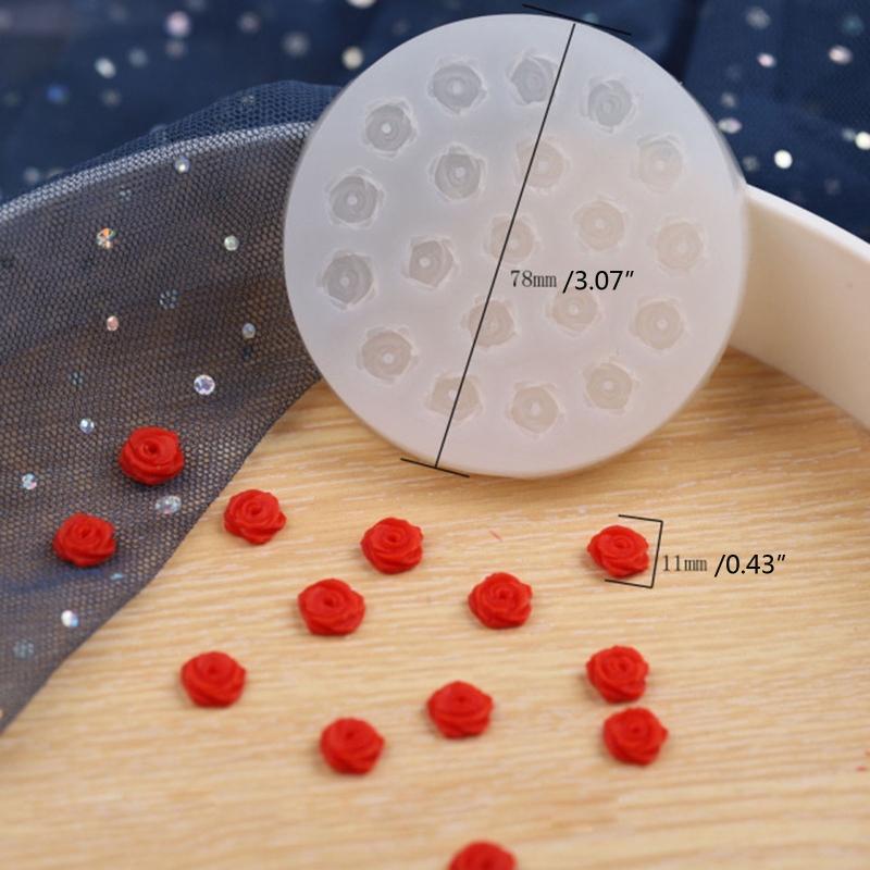 Flower Rose Shape Silicone Fondant Soap 3d Cake Mold Cupcake Jelly Candy Chocolate Decoration Baking Tool Mould