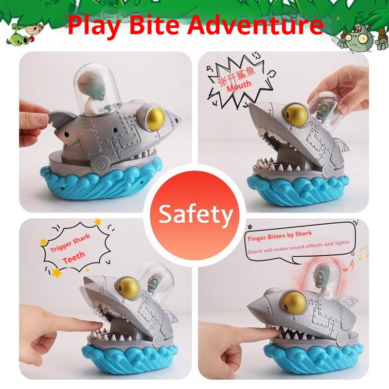 Plants V.S. Zombies Prank Toy Torchwood Chomper & Crocodile/Shark Bite Finger Parent-Child Interaction Game Toy Collectible Gift