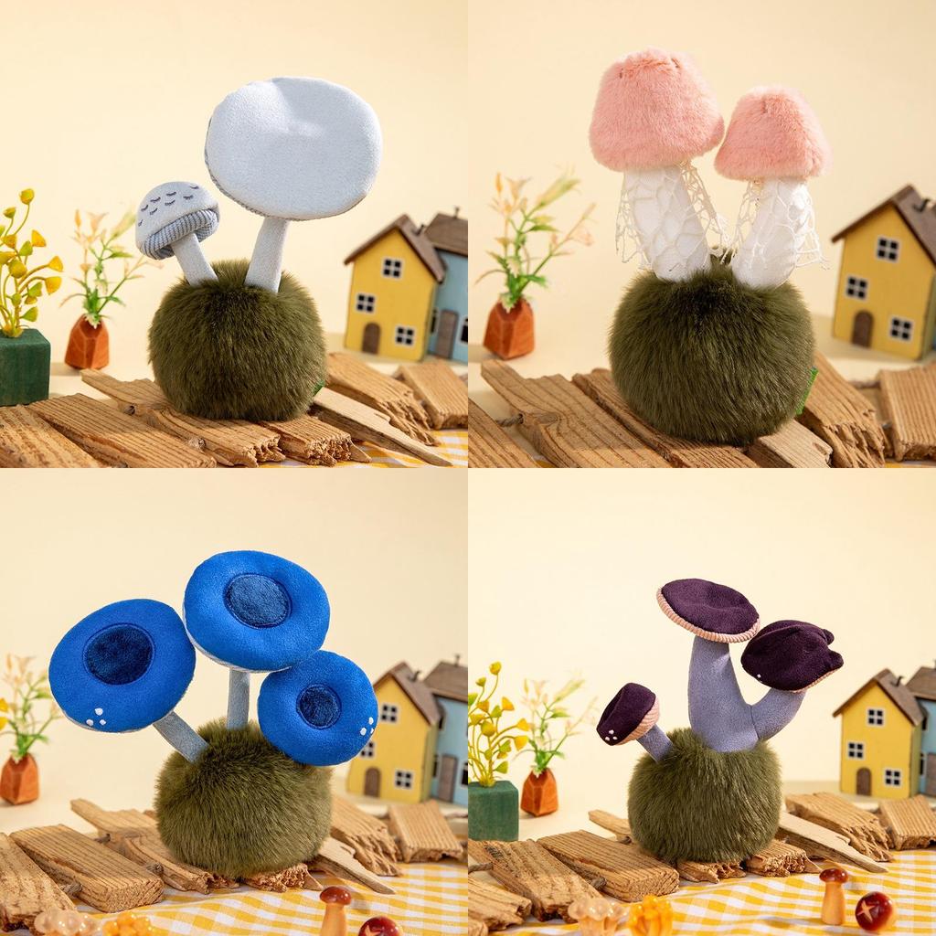 Plush Mushroom Desk Buddy With Soft Pp Cotton For Office Decor And Gift For Women