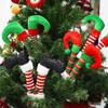 Elf Leg Stake Tree Topper - Indoor/Outdoor Christmas Decoration
