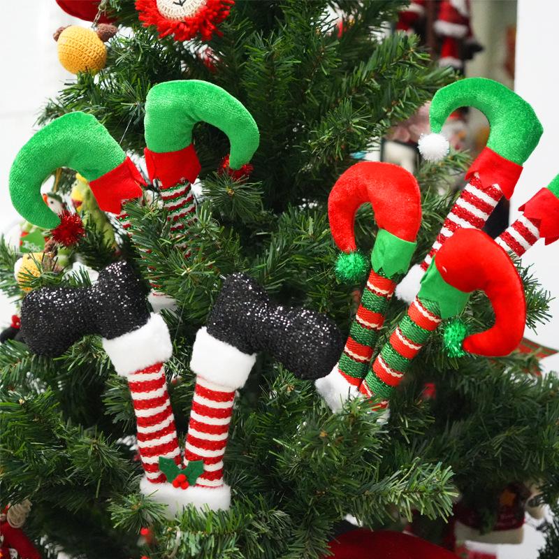 Elf Leg Stake Tree Topper - Indoor/Outdoor Christmas Decoration