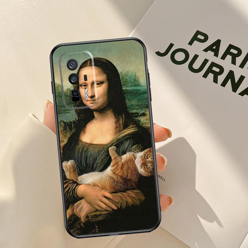 Leonardo da Vinci Mona Lisa Art Case For Xiaomi 14 15 Ultra 13T 14T 15T 17 Pro Max POCO X7 X5 X6 Pro F5 F6 F7 F8 Pro Coque