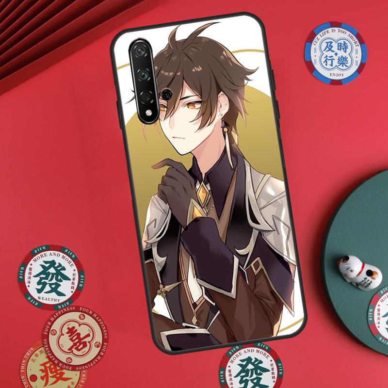 Genshin Impact Zhongli For Huawei Nova 11 Pro 9 10 SE Y60 Y70 Y90 Y61 Y91 Y72 Y73 12i 11i 8i P20 P30 P40 Lite Case