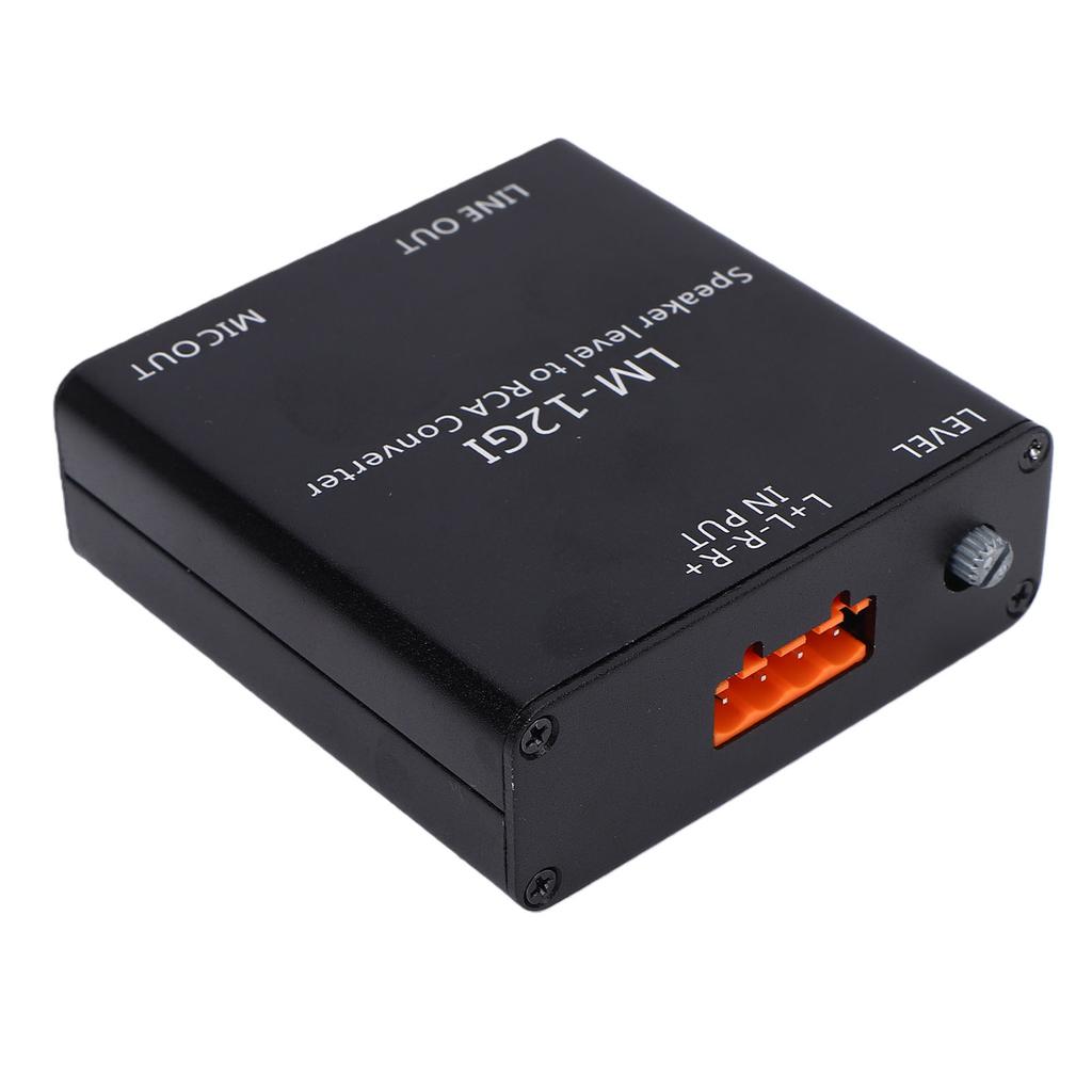 Speaker Level to Line Output Converter 40Hz 20KHz Car Stereo Sound Speaker Signal High to Low Converter