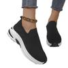Europe and The United States Big Yards Shoes Casual Flyknit Set Foot Spring and Autumn Single Shoes Female New Thick Bottom Slope with Women's Shoes
