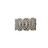 Elegant Floral Lace Adjustable Ring - Women's Fashion Light Luxury Design