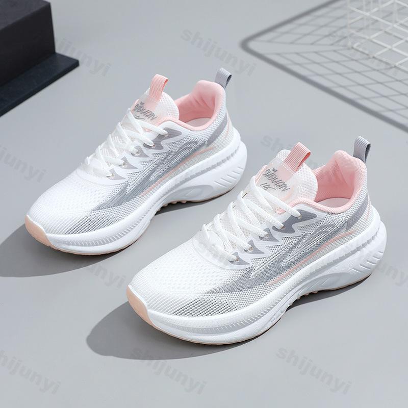 2026 Neue Fliegenwebart Mode Freizeitschuhe Damen Weiche Sohle Gehen Sportschuhe Atmungsaktiv Damen Leichte Laufschuhe