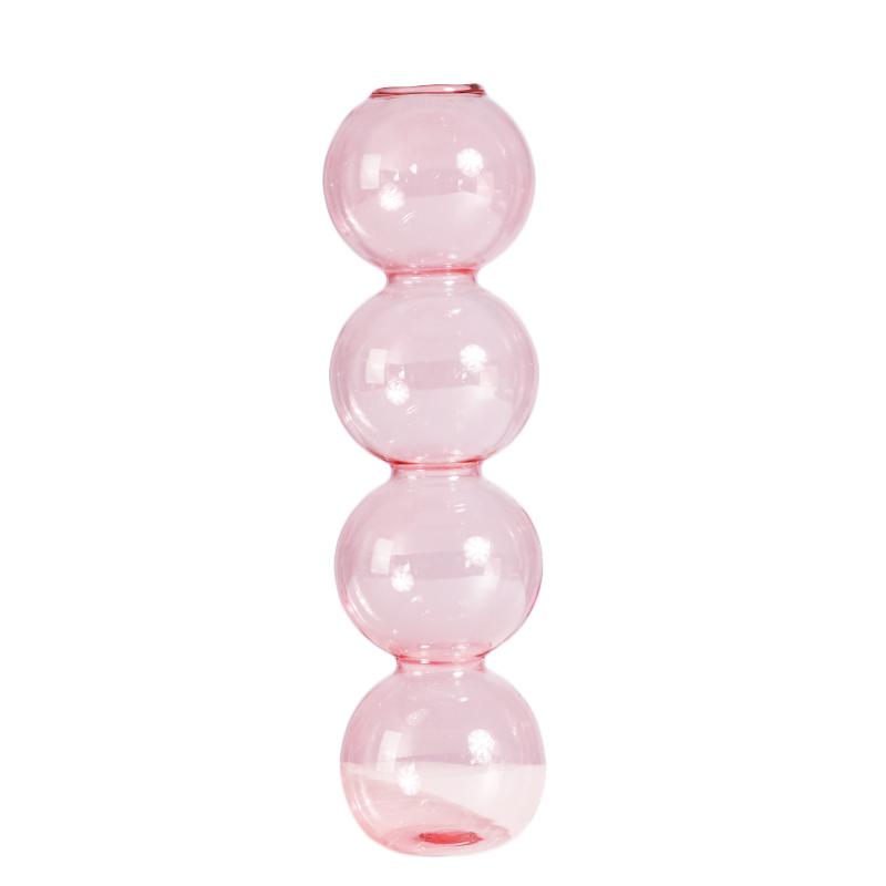 Ins Crystal Ball Bubble Glass Vase Flower Arrangement Hydroponics Ball Glass Art Flower Ware Home Decor Tabletop Glass Vase