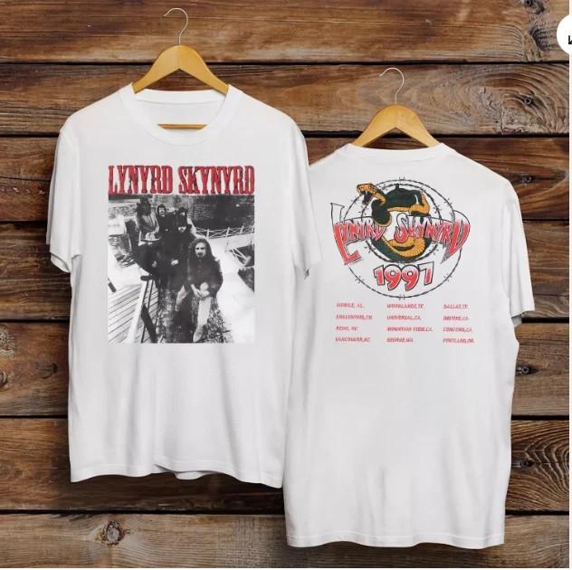Vintage Lynyrd Skynyrd T Shirt Liynyrd Skynyrd 1997 Tour Vintage Rock T Shirt Unisex T-Shirt XL