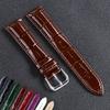 Genuine Calfskin Strap Slub Pattern Universal Watchband 12mm 14mm 16mm 18mm 19mm 20mm 21mm 22mm 24mm Women Men Watch Accessories