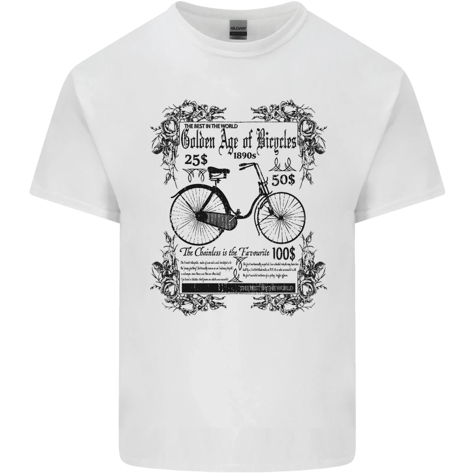 

The Golden Age of Bicycles Cyclist Cycling Kids T-Shirt Childrens S