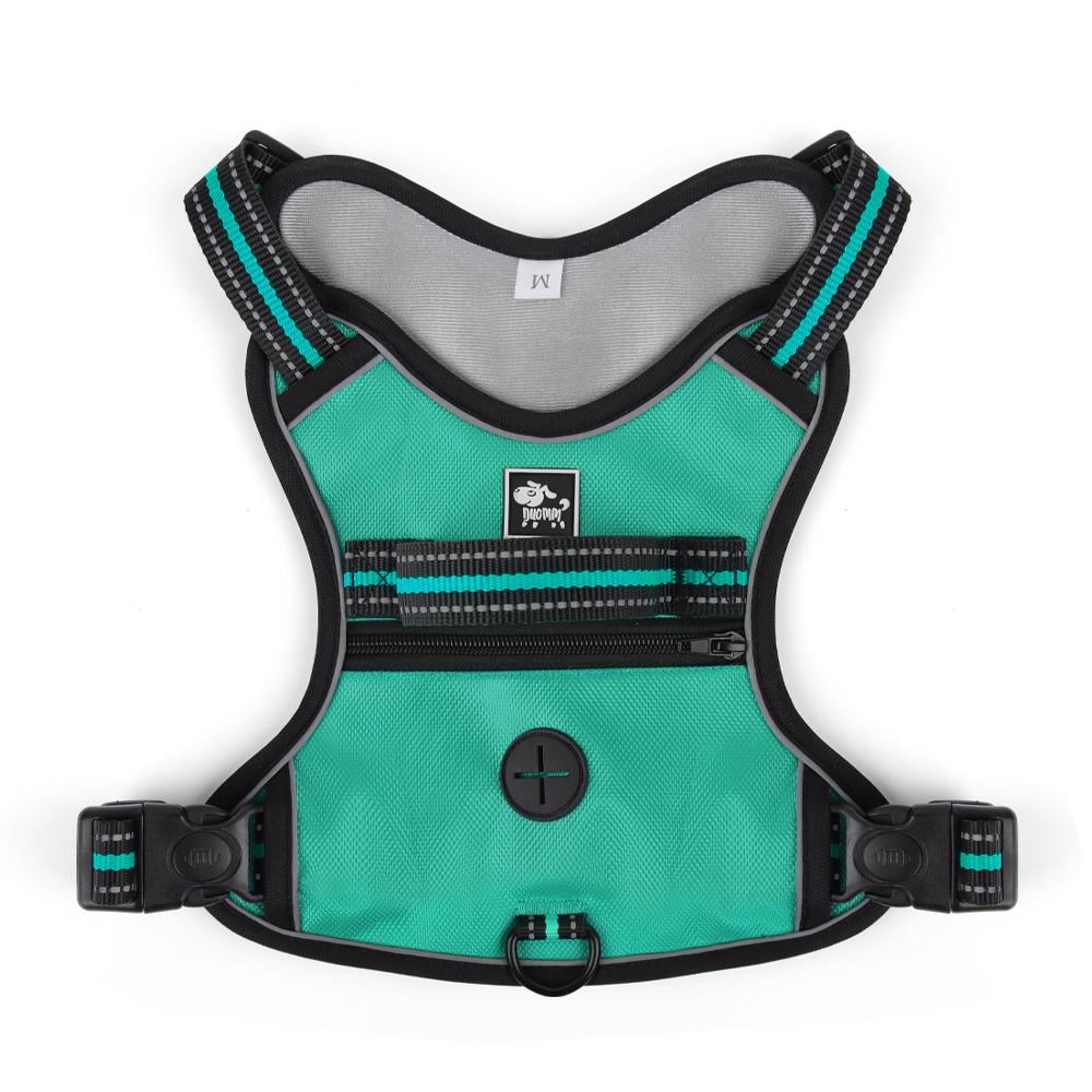Double layer explosion-proof pet dog chest strap, anti escape dog strap, reflective vest, medium and large dog chest strap