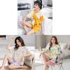 Casual Cotton Shorts And Shirt Set For Women Summer Lounge Sleepwear Comfortable And Breathable