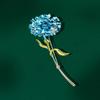 Elegant Enamel Carnation Brooch - Women's Simple, High-End Suit Accessory
