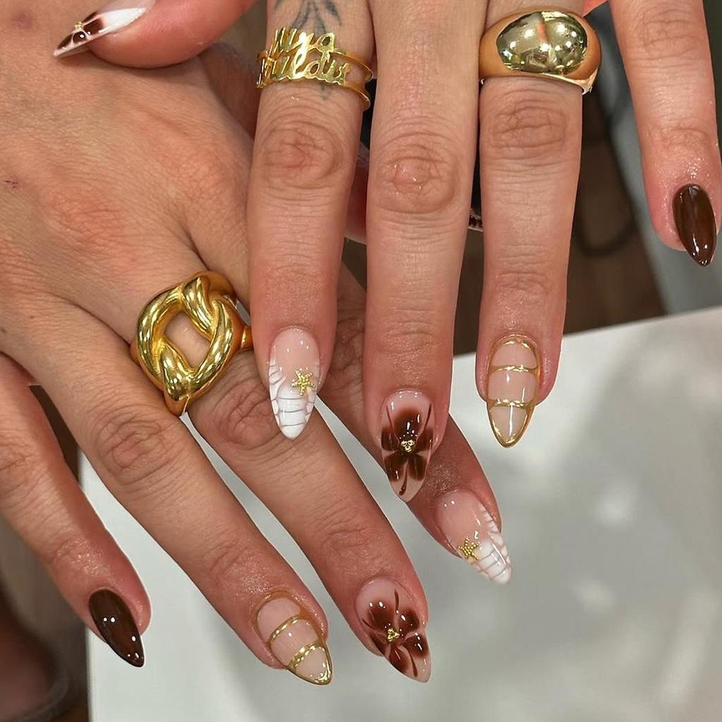 High-End French Almond Press-On Nails - Medium-Long, Stylish & Elegant