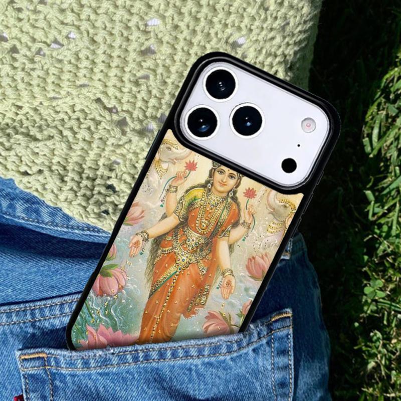 Lakshmi Hindu Goddess Mobile Phone Case Compatible with IPhone 17 16 15 14 13 12 11Pro Max 17 Air Cover