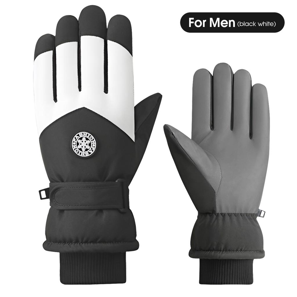 Ski gloves are warm, cold resistant, thick, slip resistant, splash proof, and suitable for outdoor hiking and cycling in winter