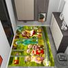 Colorful Friends In The Forest Themed Anti-Slip Rugs - Polyester Home Decor, Suitable for Bedrooms, Living Rooms, Doorways, Studios, and Decorations