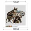 New Arrival 5D DIY Full Circle Diamond Painting "Wolf" Embroidery Cross Stitch Home Decor Gift