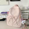 Simple schoolbag treasure girl casual bow backpack versatile primary and secondary school students high value backpack
