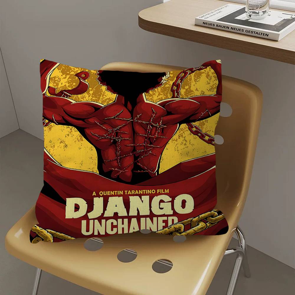 Anime Django Unchained Office Cushion Pillowcase Car Cushion Cover45X45CM Lumbar Pillowcase Sofa Pillowcover