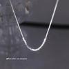 S925 Sterling Silver Women's Square Clavicle Necklace - 2024 Light Luxury Niche Design