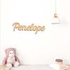 1pc NEW Penelope example Customized Letter Laser-Cut Sign Wooden Plaque Wooden Decor Handcrafted with Elegant Cursive Lettering