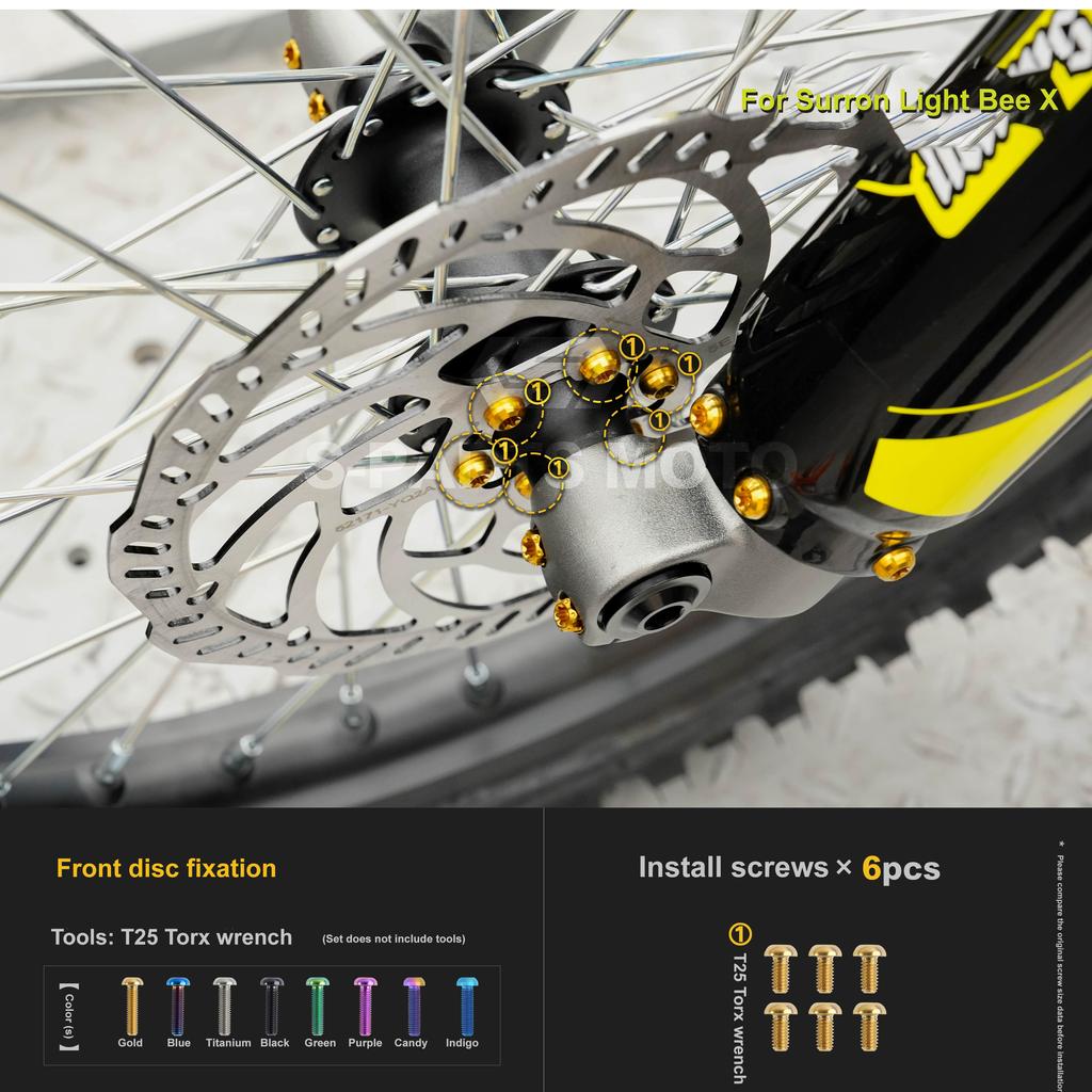 Motorcycle Refit For Surron Light Bee X 2025 model titanium alloy Screw Complete vehicle