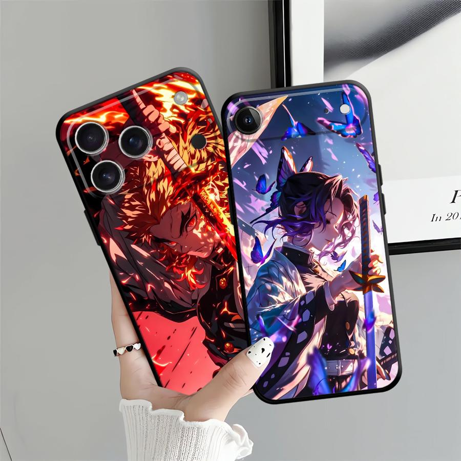 Demons Anime Slayer Case for iPhone 12 X XS XR 17 16 Pro Max 11 SE 17Air 14 7 8 13 Mini 15 Plus Soft Back Phone Cover