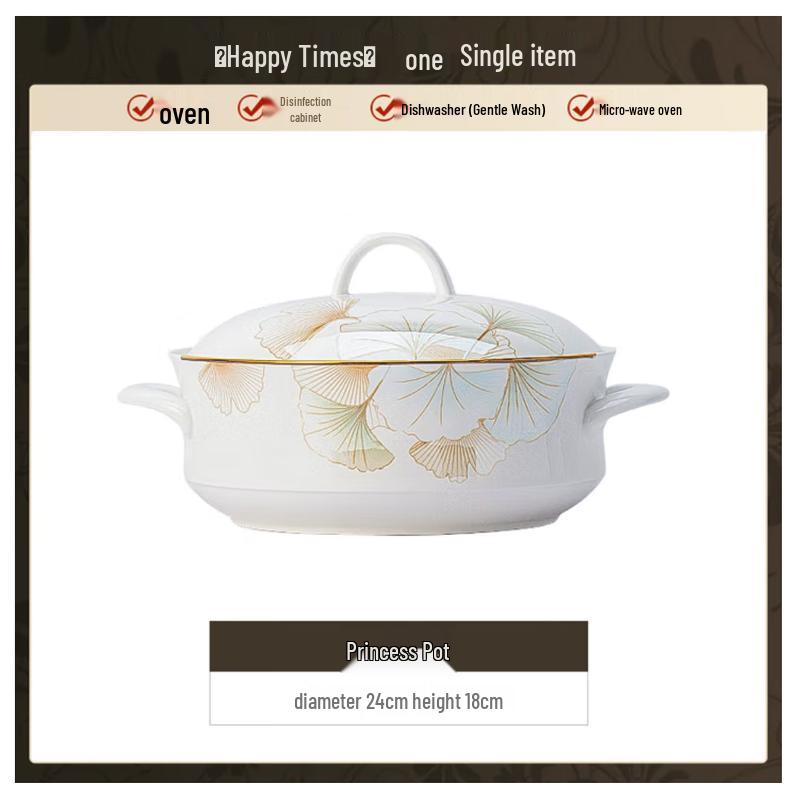 Jingdezhen Ceramic Princess Casserole Pot