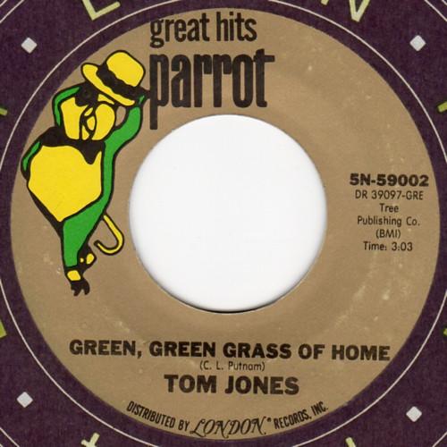 

7inch Record TOM JONES Green Green Grass Of Home Detroi 5N59002 Parrot 1967 US Rock Used