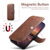 SUTENI Q-05 For iPhone 15 Pro Max Wallet Case 2 in 1 Detachable Leather Flip Phone Cover with Stand