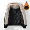 Winter New Hooded Imitation Rabbit Fur Splicing Thickened Thermal Cotton-padded Coat Seat Mountain Carving Jacket Loose Casual Jacket