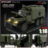 B36 B36-2 B36-3 RC Car 1:16 Full Scale Military Transport Vehicle Model Six Wheel Drive Climbing Off-Road RC Truck Toys 6-wheel Drive with Headlights