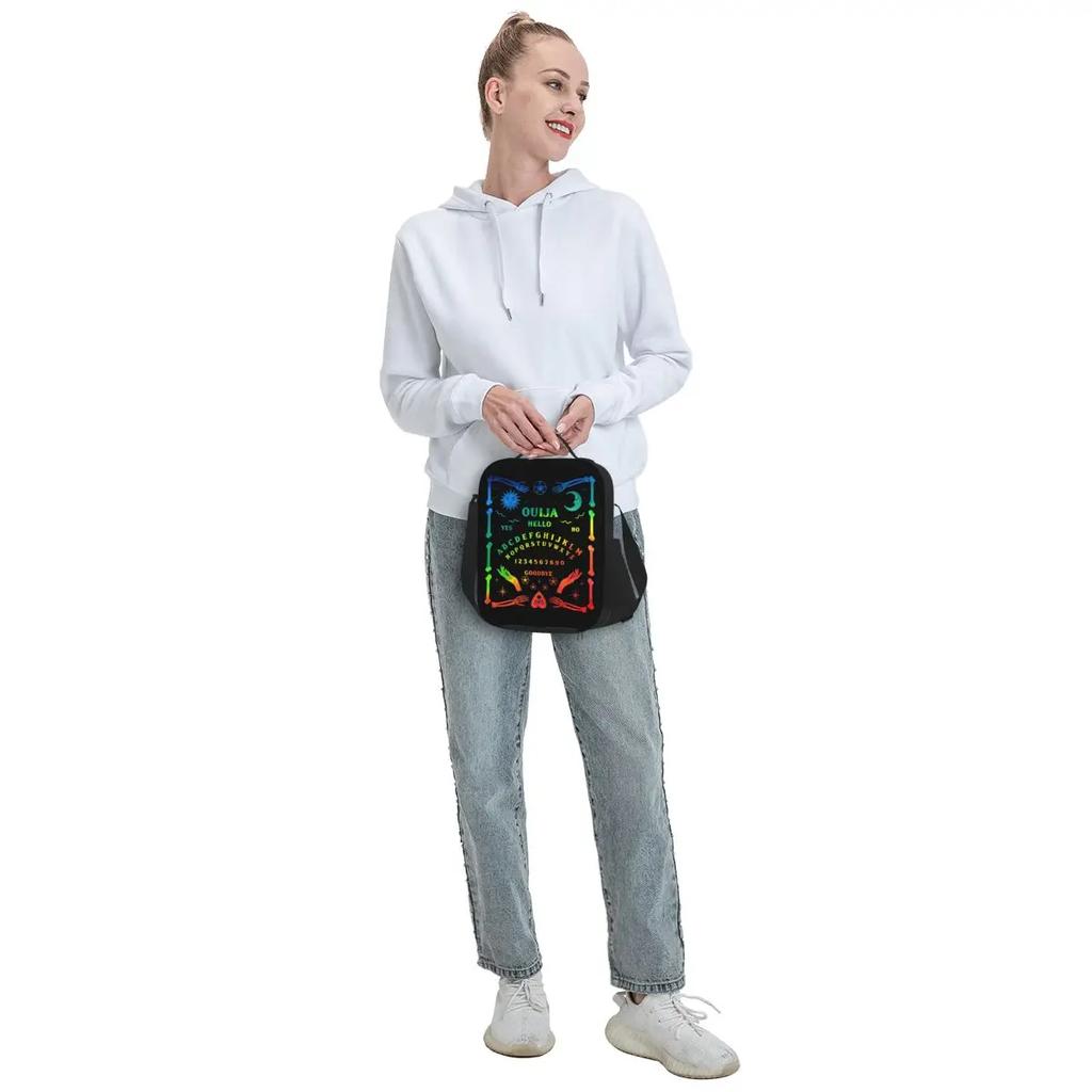 Death Moth Insulated Lunch Bags for School  Occult Waterproof Cooler Thermal Bento Box Women Kids
