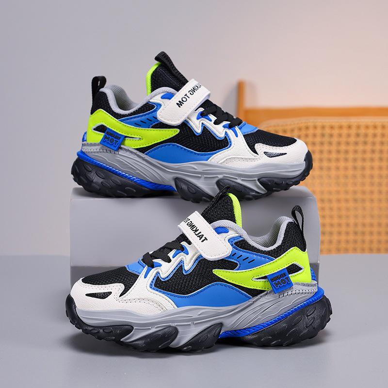 Tom Cat Kids' Breathable Mesh Waterproof Leather Sport Shoes - New Lightweight Running Style for Boys & Girls