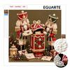 Handmade Framed Pearl Painting Set with Christmas Nutcracker and Letter Box Design 5D Shiny Bead Art Canvas Creative Craft for Holiday Room Decor