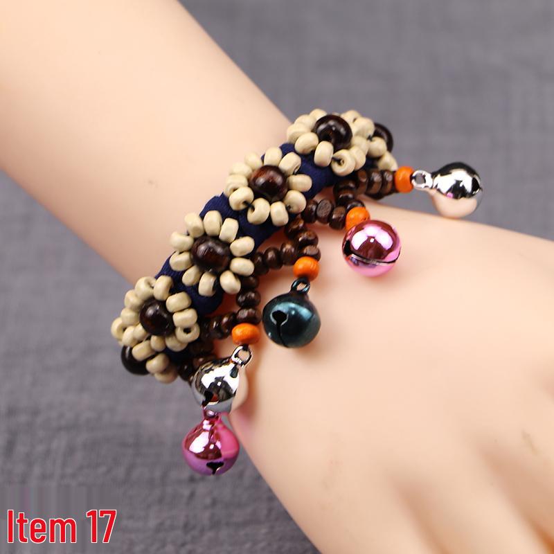 Yunnan Handgefertigtes Indigo Batik Baumwolle Leinen Armband