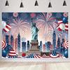 American Independence Day Theme Festival Party Decorations 250th Anniversary Celebration Cup Plate Tableware Background Supplies