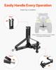 3 Point Trailer Hitch with 2 In Receiver, 3pt Quick Hitch Attachment, Heavy Duty Tractor Tow Drawbar Adapter, Compatible with Kubota, Mahindra, Ford,